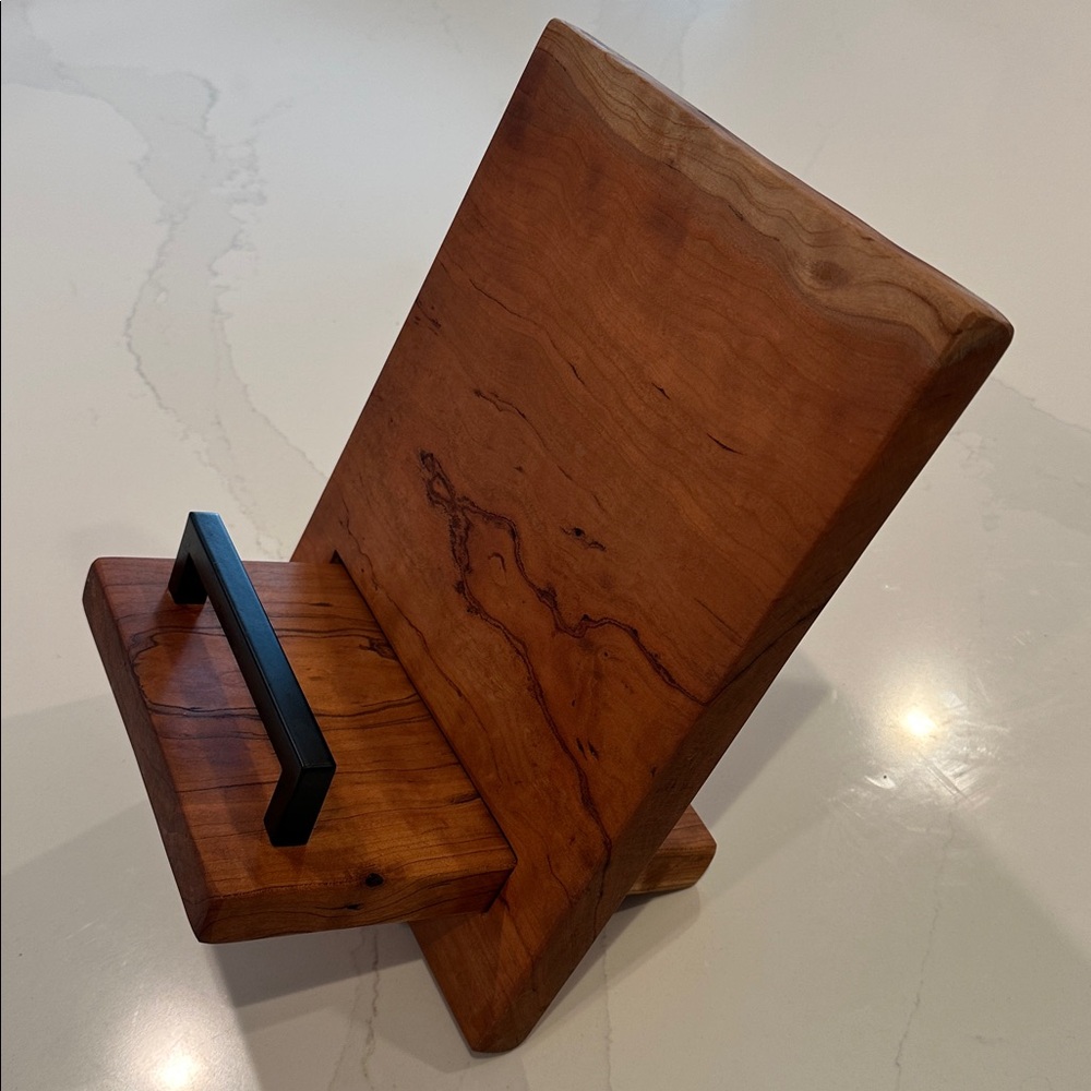 Wooden Cookbook Stand Convertible Cutting Board